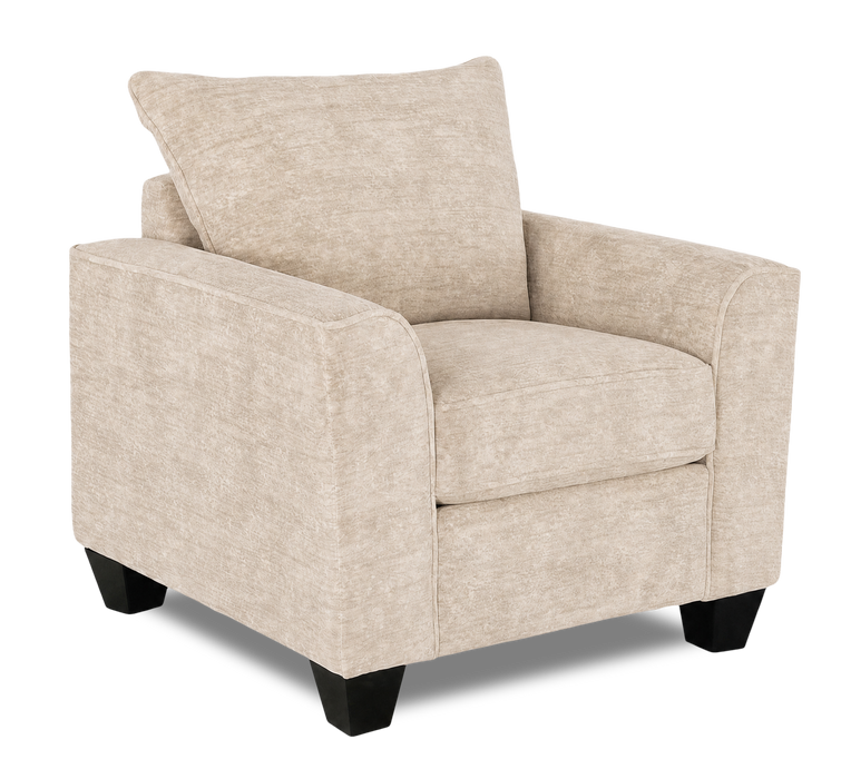 Made in Canada Customizable Sofa Lab Arc 40\" Fabric Chair – Plush Parchment