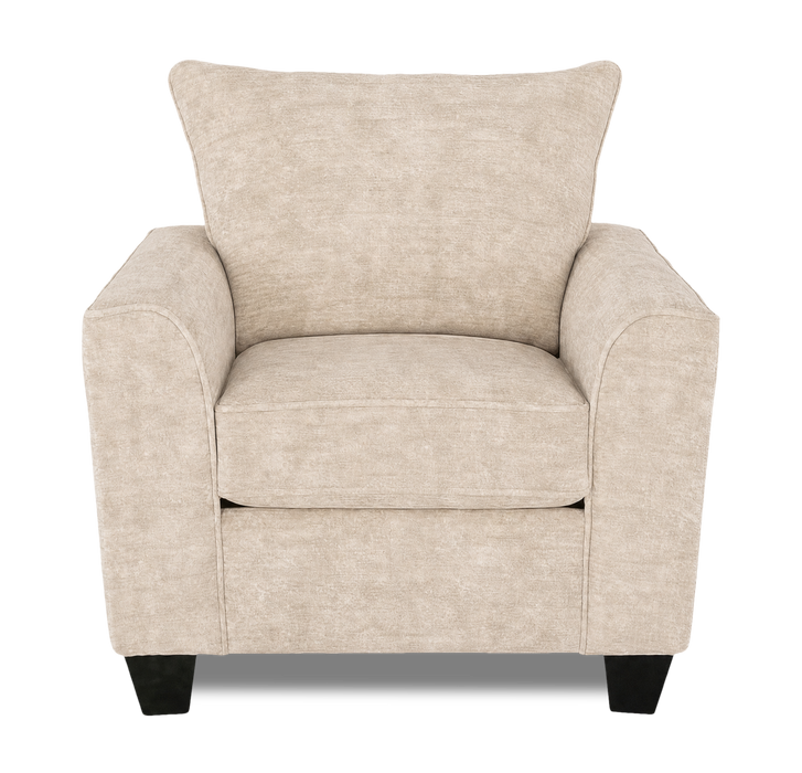Made in Canada Customizable Sofa Lab Arc 40\" Fabric Chair – Plush Parchment