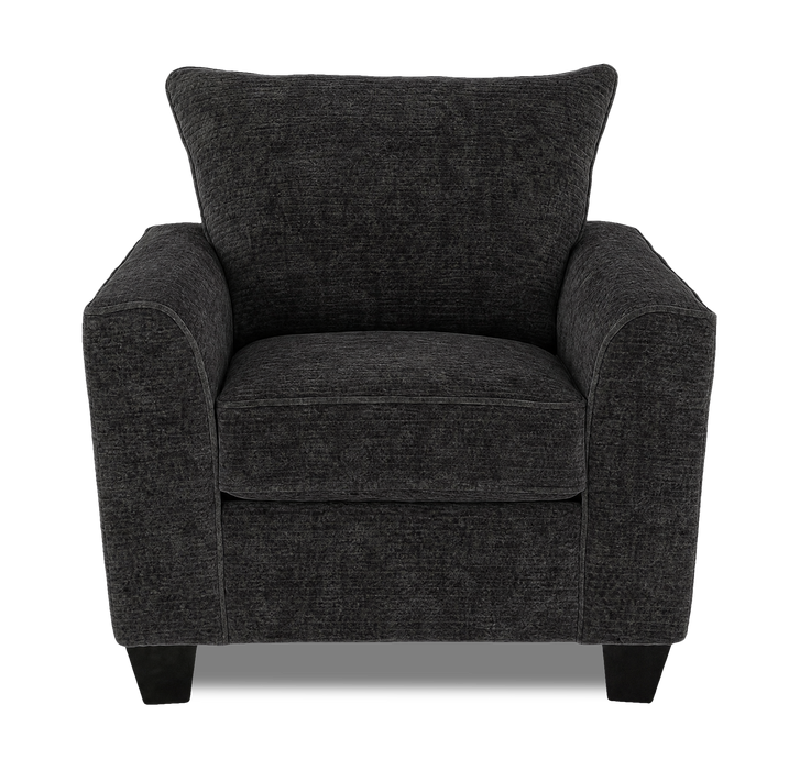 Made in Canada Customizable Sofa Lab Arc 40\" Fabric Chair – Plush Charcoal