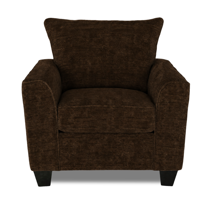 Made in Canada Customizable Sofa Lab Arc 40\" Fabric Chair – Plush Chocolate