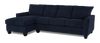 Made in Canada Customizable Sofa Lab Arc Left-Facing Fabric Sofa Chaise - Chenille Pacific
