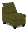 Made in Canada Customizable Sofa Lab Arc 46\" Fabric Armless Chair – Chenille Moss