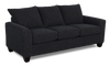 Made in Canada Customizable Sofa Lab Arc 38\" Fabric Sofa Bed - Teddy Raven