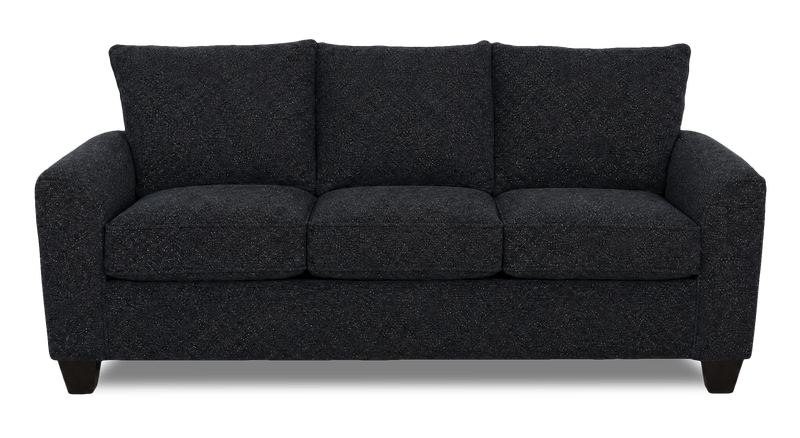 Made in Canada Customizable Sofa Lab Arc 38\" Fabric Sofa Bed - Teddy Raven