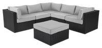 Barbados 5-Piece Patio Set – Grey  