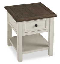 Baxter 24” Country-Style End Table with Storage – Mocha 