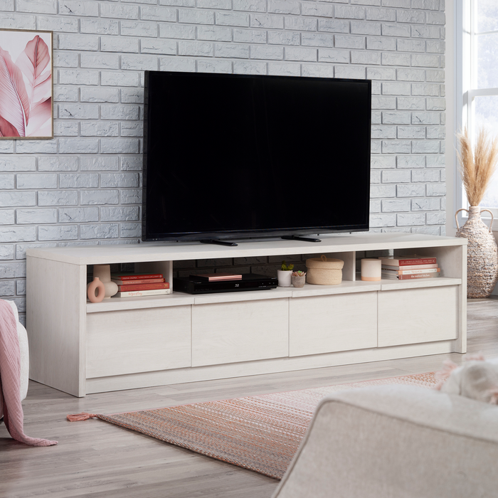 Bromley 81” 2-Piece TV Stand with Credenza for TVs up to 90” – Alabaster Oak