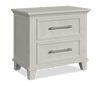 Celine Bedside 2-Drawer Nightstand, 28\"W x 26\"H – Ivory