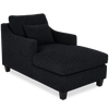 Made in Canada Sofa Lab Customizable 36\" Fabric Accent Chaise with Wood Legs – Teddy Raven 