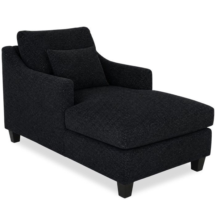 Made in Canada Sofa Lab Customizable 36\" Fabric Accent Chaise with Wood Legs – Teddy Raven 