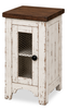 Croft 14” Country-Style Chairside Table with Storage - Mocha | Table de fauteuil Croft de 14 po de style champêtre avec rangement - moka