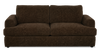 Made in Canada Customizable Sofa Lab Curve 86" Fabric Condo Sofa  – Plush Chocolate | Sofa personnalisable Curve de Sofa Lab de 86 po de format condo fabriqué au Canada en tissu - Plush Chocolate