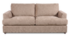 Made in Canada Customizable Sofa Lab Curve 86\" Fabric Condo Sofa  – Chenille Praline