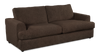 Made in Canada Customizable Sofa Lab Curve 88" Fabric Sofa – Teddy Walnut | Sofa personnalisable Curve de Sofa Lab de 88 po fabriqué au Canada en tissu - Teddy Walnut