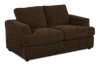 Made in Canada Customizable Sofa Lab Curve 65" Fabric Loveseat - Plush Chocolate | Causeuse personnalisable Curve de Sofa Lab de 65 po fabriqué au Canada en tissu - Plush Chocolate