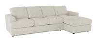 Made in Canada Customizable Sofa Lab Curve Right-Facing Fabric Sofa Chaise  – Teddy Riverrock 