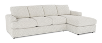 Made in Canada Customizable Sofa Lab Curve Fabric Right-Facing Sofabed Sectional - Teddy Riverrock 