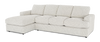Made in Canada Customizable Sofa Lab Curve Fabric Left-Facing Sofabed Sectional - Teddy Riverrock