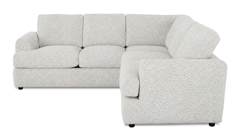 Made in Canada Customizable Sofa Lab Curve 2-Piece Fabric Sectional - Teddy Riverrock