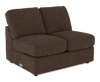 Made in Canada Customizable Sofa Lab Curve 47" Armless Fabric Loveseat - Teddy Walnut | Causeuse sans accoudoirs personnalisable Curve de Sofa Lab de 47 po fabriquée au Canada en tissu Teddy - Teddy Walnut