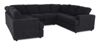 Made in Canada Customizable Sofa Lab Curve U-Shaped Sectional - Teddy Raven 