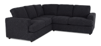 Made in Canada Customizable Sofa Lab Curve 2-Piece Fabric Sectional - Teddy Raven