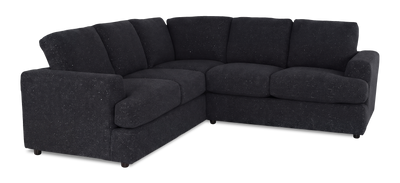 Made in Canada Customizable Sofa Lab Curve 2-Piece Fabric Sectional - Teddy Raven | Sofa sectionnel 2 pièces personnalisable Curve de Sofa Lab fabriqué au Canada en tissu - Teddy Raven
