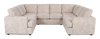 Made in Canada Customizable Sofa Lab Curve U-Shaped Sectional - Plush Parchment | Sofa sectionnel en U personnalisable Curve de Sofa Lab fabriqué au Canada en tissu - Plush Parchment