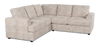 Made in Canada Customizable Sofa Lab Curve 2-Piece Fabric Sectional - Plush Parchment