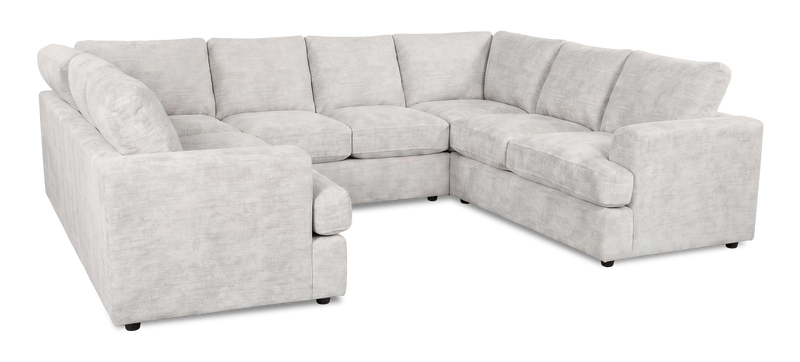 Made in Canada Customizable Sofa Lab Curve U-Shaped Sectional - Plush Oyster