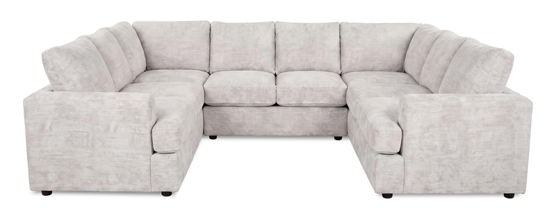 Made in Canada Customizable Sofa Lab Curve U-Shaped Sectional - Plush Oyster