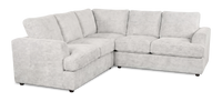 Made in Canada Customizable Sofa Lab Curve 2-Piece Fabric Sectional - Plush Oyster