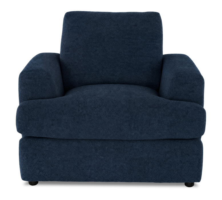 Made in Canada Customizable Sofa Lab Curve 40\" Fabric Chair – Chenille Pacific