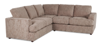 Made in Canada Customizable Sofa Lab Curve 2-Piece Fabric Sectional - Chenille Praline 