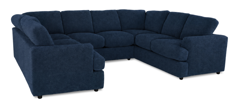 Made in Canada Customizable Sofa Lab Curve U-Shaped Sectional - Chenille Pacific