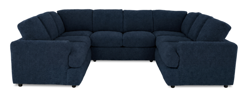 Made in Canada Customizable Sofa Lab Curve U-Shaped Sectional - Chenille Pacific