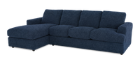 Made in Canada Customizable Sofa Lab Curve Left-Facing Fabric Sofa Chaise  – Chenille Pacific 