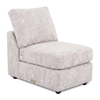 Made in Canada Customizable Sofa Lab Curve 24\" Armless Fabric Chair – Plush Oyster