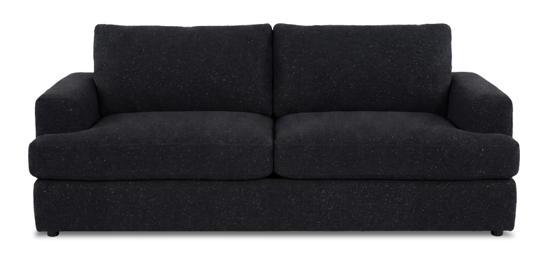 Made in Canada Customizable Sofa Lab Curve 38\" Fabric Sofa Bed - Teddy Raven