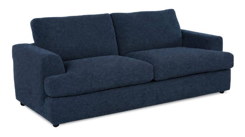 Made in Canada Customizable Sofa Lab Curve 38\" Fabric Sofa Bed - Chenille Pacific
