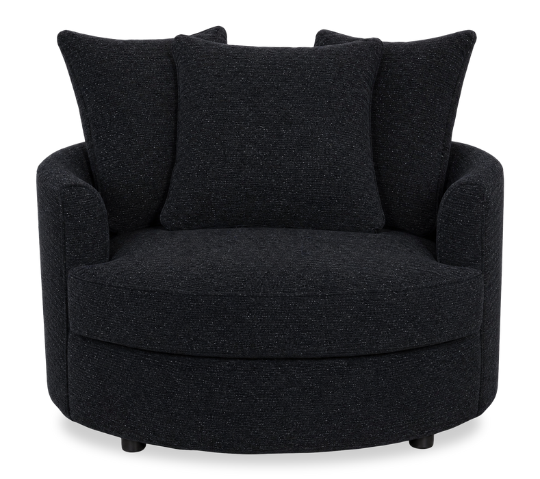 Made in Canada Sofa Lab Customizable Cuddler 48\" Fabric Accent Chair – Teddy Raven