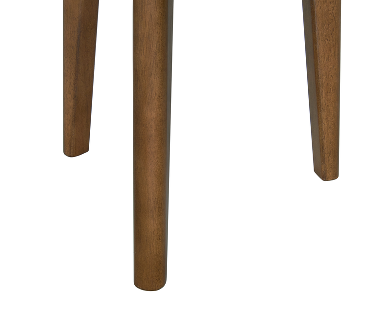 Deco 19.5” Modern Round End Table – Walnut