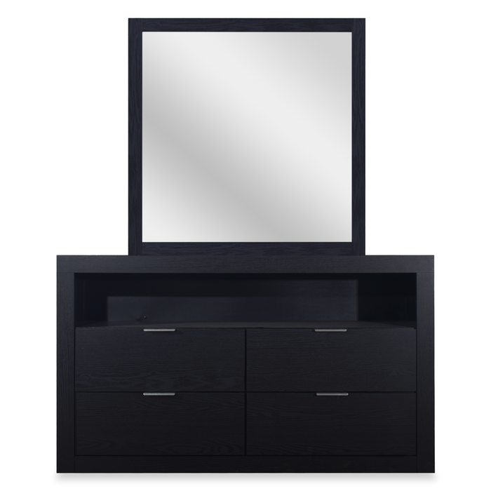 Delta Bedroom Dresser Mirror - Black