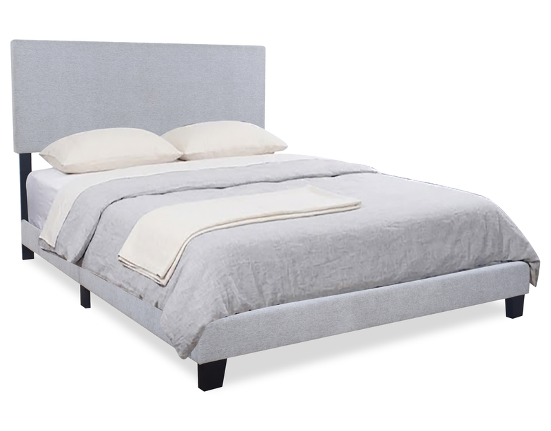 Delta 6pc Bedroom Set with Bed, Dresser, Mirror & Nightstand, Black - Queen Size