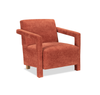 Demi 30\" Linen-Look Accent Chair – Orange