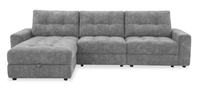 Scott Living Elevate Modular 3-Piece Left-Facing Chenille Fabric Power Reclining Sectional – Grey