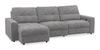 Scott Living Elevate Modular 3-Piece Left-Facing Chenille Fabric Power Reclining and Sliding Sectional - Grey | Sofa sectionnel modulaire à coulissement et inclinaison électriques de gauche Elevate de Scott Living 3 pièces en tissu de chenille - gris