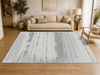 Ellison Grey Wave Area Rug – 7’ x 10’ | Carpette Ellison grise à motif de vague - 7 pi x 10 pi