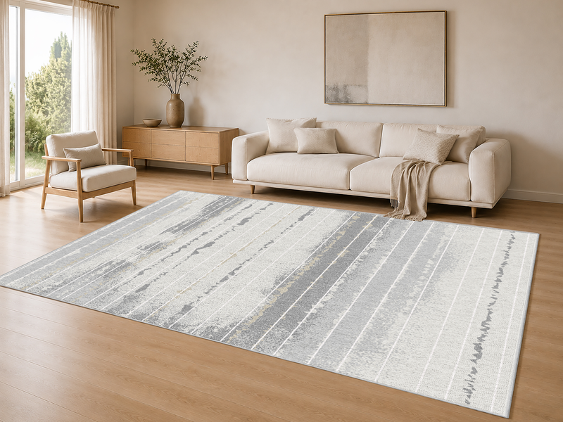 Ellison Grey Wave Area Rug – 8’ x 10’