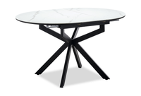 Evita Dining Table with Extension Sintered Stone Top, 41-54